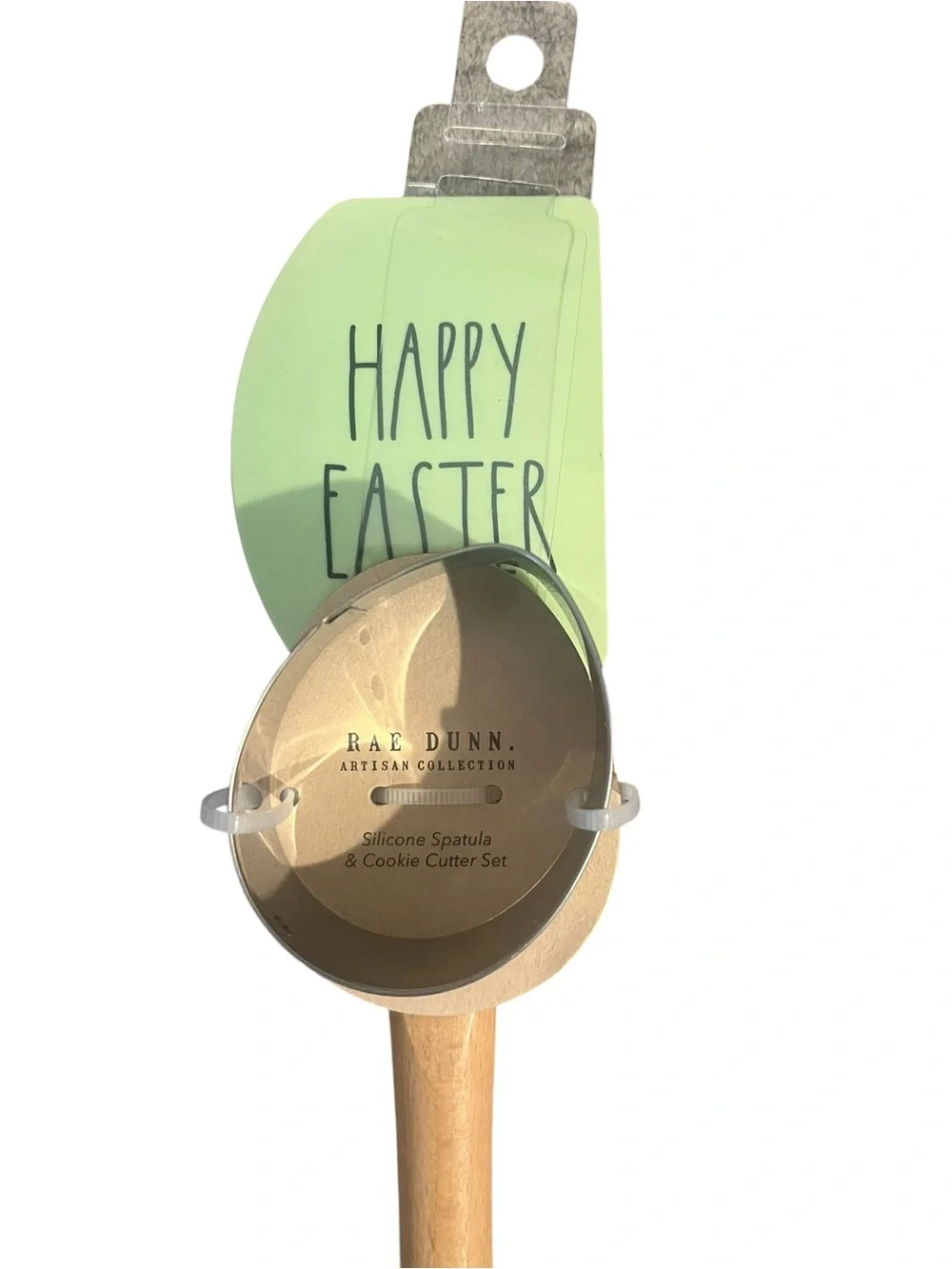 Rae Dunn Happy Easter Bunny Treats Silicone Spatula Cookie Cutter Set Lot NEW